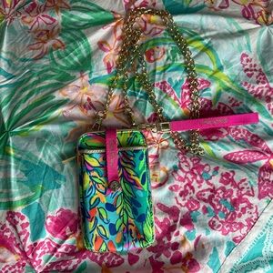 Lilly Pulitzer Phone Wallet with chain